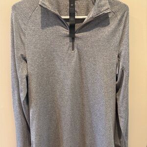 Lululemon Athletica Heather Gray Quarter-Zip Pullover